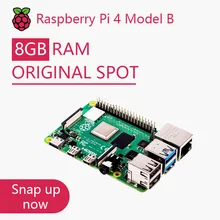Official Original Raspberry Pi 4 Model B 4b Dev Board and Starter Kit RAM 2gb 4gb 8gb Core CPU 1.5Ghz 3 Speeder Than Pi 3B+
