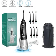 Oral Irrigator Dental Water Floss Pick for Teeth Cordless Water Jet Tooth Cleaner for Travel Portable Teeth Whitening Machine