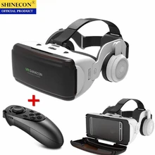 Original VR Virtual Reality 3D Glasses Box Stereo VR Google Cardboard Headset Helmet for IOS Android Smartphone Wireless Rocker