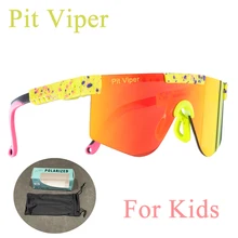 PIT VIPER XS For 3-8 Years Old Kids Polarized Glasses Outdoor Sunglasses Sport Cycling Eyewear Mtb Boys Girls UV400 With Box