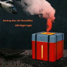PUBG Airdrop Box Humidifier Mini Usb Ultrasonic Home Office Desk Eating Chicken Airdrop Bag Humidifier 2000mAh