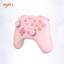 PXN Controller for Nintendo Switch Gamepad for PC Bluetooth-compatible for Switch Lite/PC USB Data Cable Remote NFC/Amiibo Pink