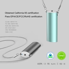 Personal Wearable Necklace Air Purifier Portable Negative Ionizer Anion Dust Formaldehyde Smoke Removal Air Cleaner No Radiation