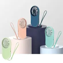 Pocket Fan Ultra Thin Micro Concave Design Strong Wind Power Built In Battery Life Hanging Placement 1 Pcs