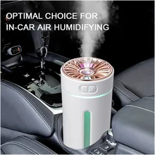 Portable Car Air Humidifier Wireless Cool Mist Maker Household Rechargeable USB Headlamp Desktop Intelligent Aromatherapy