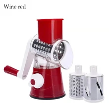 Potato Carrot Grater Slicer Vegetable Cutter Round Mandoline Grinder Stainless Steel Multifunction Chopper Blades Kitchen Tool