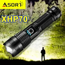 Powerful xhp70 flashlight 5 Modes usb Zoom led torch lantern 18650 or 26650 battery Best for Camping Outdoor Emergency
