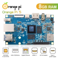 Pre-sale! Orange Pi 5 8GB RK3588S PCIE Module External WiFi+BT SSD Gigabit Ethernet Single Board Computer Run Android Debian OS