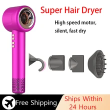 Professional Hair Dryer Powerful Wind Salon Negative Ionic Blow Hair Dryer Hot/Cold Air Blow Dryer Free Shipping