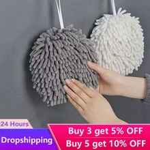 Quick Dry Soft Absorbent Microfiber Towels Hand Towels Kitchen Bathroom Hand Towel Ball with Hanging Loops Cleaning Cloth
