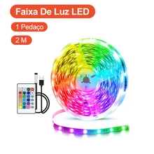 RGB LED Light Strip Flexible Decorative Diode Lighting Chain Remote Control Bedroom Background TV Ribbon USB Decorative Lighting