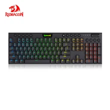 Redragon 104keys Wired/2.4G Wireless/Bluetooth Gaming Mechanical Keyboard RGB Backlight Game Keypad For Gamer Laptop Computer