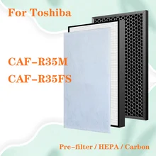 Replacement HEPA Filter Carbon Composite Filter For Toshiba CAF-R35M CAF-R35FS Air Purifier Parts