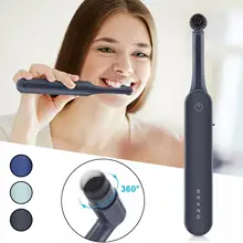 Round Head Soft Bristles 360 Degree Rotary Home Electric Toothbrush Intelligent USB Wave Charging IPX7 Adult Sound Toothbru O0G1