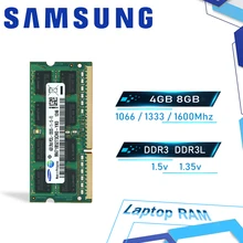 SAMSUNG Laptop RAM 2GB 4GB 8GB PC3 PC3L DDR3 DDR3L 1066 1333 1600MHz 8500S 10600S 12800S Notebook memory SODIMM