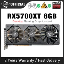 SHELI 51RISC RX5700XT 8GB Graphics Card GPU GDDR6 256-bit 7nm new video card Support Desktop CPU placa de video