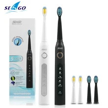 Seago SG-507 Sonic Electric Toothbrush USB Rechargeable Tooth Brush 2 Min Timer IPX7 Waterproof Washable Electronic Teeth Brush