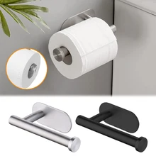 Self Adhesive Toilet Paper Holder Wall Mount No Punching SUS304 Stainless Steel Tissue Towel Roll Dispenser for Bathroom Kitchen