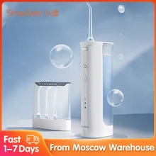Showsee Portable Oral Irrigator Water Flosser USB Rechargeable 180ml Water Tank Waterproof Teeth Oral Flusher Tooth Cl