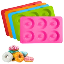 Silicone Donut Mold Baking Pan Non-Stick Baking Pastry Chocolate Cake Dessert DIY Decoration Tools Bagels Muffins Donuts Maker