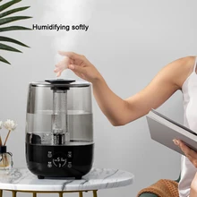 Smart Air Humidifier 4500ML with Remote Control Timer Double Mist for Home Office Essential Oil Aroma Diffuser Adjustable fogger