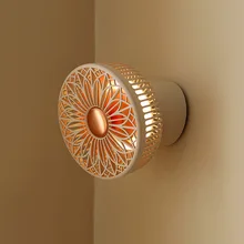 Sothing Desktop Fan Wall Mounted Shaking Head Mini Cooling Fan With Night Light Lanyard Chargeable Portable Low Noise Fan