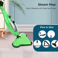 Steam Mop Wet Dry Cleaning Machine Handheld Household Electric Mopping Machine for Ironing Clothes Window Cleaning and Mopping
