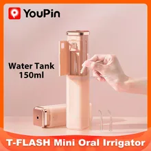 T-FLASH Mini Oral Irrigator for Portable Teeth Water Jet Flosser USB Dental Cleaning Tools IPX7 Waterproof Home Appliance