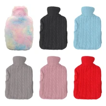 T5EF Heat Preservation Hot Water Bottle with Cover for Winter Hand Feet Warm Keeping