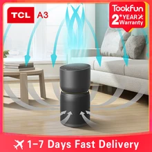 TCL Breeva A3 Air Purifier Anion Negative Ion UV-C sterilization High Efficiency Low Noise Filtration Air Ionizer Air Freshener