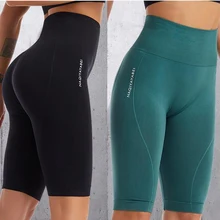 THUNSHION 209 Running Shorts Seamless High Waist Sports Shorts Quick Dry Slimming for Women Yoga Hip Lift Sportswear Workout