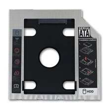 TISHRIC 9.5 12.7mm HDD Caddy Aluminum Universa SATA 3.0 2.5" SSD CD DVD to HDD Case Optibay Enclosure CD-ROM ODD