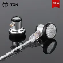 TRN EMA 14.2mm Dynamic Driver In Ear Earphone Bass Metal Flat Head Plug Earburd Replaceable Cable For TRN Kirin MT1 MT3 BAX ST5