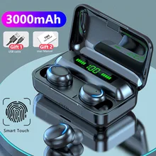 TWS Bluetooth 5.1 Earphones 2200mAh Charging Box Wireless Headphone 9D Stereo Sports Waterproof Earbuds Headsets With Microphone