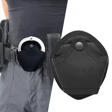 Tactical Universal Handcuffs With Small Pockets Case Police Shackles Pouch Waist Belt Open Top Holder Belt Loop Accessories