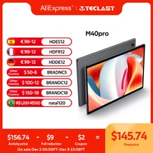 Teclast M40 Pro 10.1" Tablet 1920x1200 FHD IPS 6GB RAM 128GB ROM UNISOC T618 Octa Core Android 11 4G Network Dual Wifi Type-C