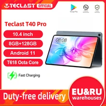Teclast T40 Pro 10.4 inch Tablet 2000x1200 IPS 8GB RAM 128GB ROM UNISOC T618 Octa Core Android 11 4G Network Wifi Fast Charging