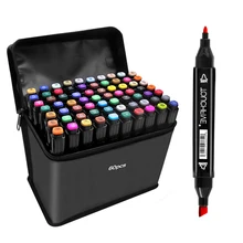 TouchFIVE 30/40/60/80/168 Color Art Markers Set Dual Headed Artist Sketch Oily Alcohol based Marker For Animation Manga