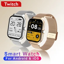 Twitch Bluetooth Smart Watch For iPhone Huawei Sports Fitness Health Heart Rate Monitor Waterproof Digital Smartwatch Men Women