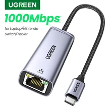 UGREEN USB C Ethernet Network Adapter USB to RJ45 USB Ethernet Adapter for Laptop Macbook Samsung S20 USB Ethernet Network Card