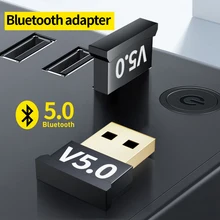 USB Bluetooth Transmitter Receiver 5.0 Wireless Drive-Free Home Computer Desktop Bluetooth Adapter
