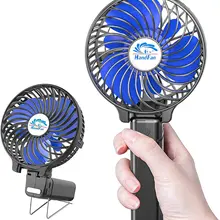 USB Powered Rechargeable Battery Operated Handheld Mini Fan Portable Small Hand Foldable Cooling Fans Outdoor Pocket Stroller