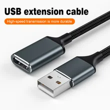 USB extension cable male to female computer USB disk mouse keyboard extension data connection cable 2.0 extension cable braiding