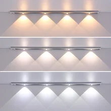 Ultra Thin LED Light Cabinet Lamp PIR Motion Sensor Wireless USB Rechargeable Night Light Cabinet Wardrobe Indoor Lighting