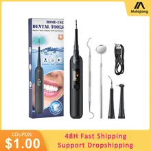 Ultrasonic Dental Scaler Cleaning Teeth Cleaner Calculus Remover Irrigator Dental Tooth Whitening Device Electric Remove Tartar