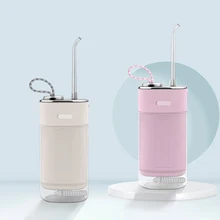 Uofenna W2 Oral Irrigator Water Flosser Teeth Whitening USB Rechargeable Portable 160ml IPX7 Teeth Cleaning Machine 4 Jet Nozzle