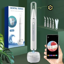Update Ultrasonic Tooth Cleaner With Camera Visual Electric Dental Scaler Calculus Tartar Remover Teeth Whitening Teeth Cleaner