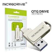 Usb3.0 Flash Drive pendrive For iPhone /Plus/X/ipad Usb/Otg 2 in 1 Pen Drive For all iOS External Storage Devices