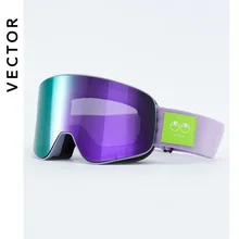VECTOR Ski Goggles Snowboard Anti-fog and Anti-ultraviolet Mask Men Women Skiing Eyewear UV400 Snow Protection Glasses Double