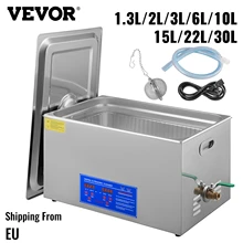 VEVOR 1.3L 2L 3L 6L 10L 15L 22L 30L Ultrasonic Multifunction Cleaner Lave-Dishes Portable Washing Machine Diswasher Ultrasound